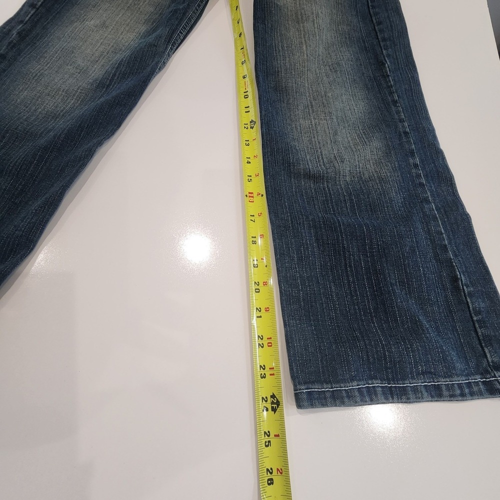 PACO Jeans Blue Denim Boys size 12 Embellished Pockets Rock Embroidered - Picture 8 of 11
